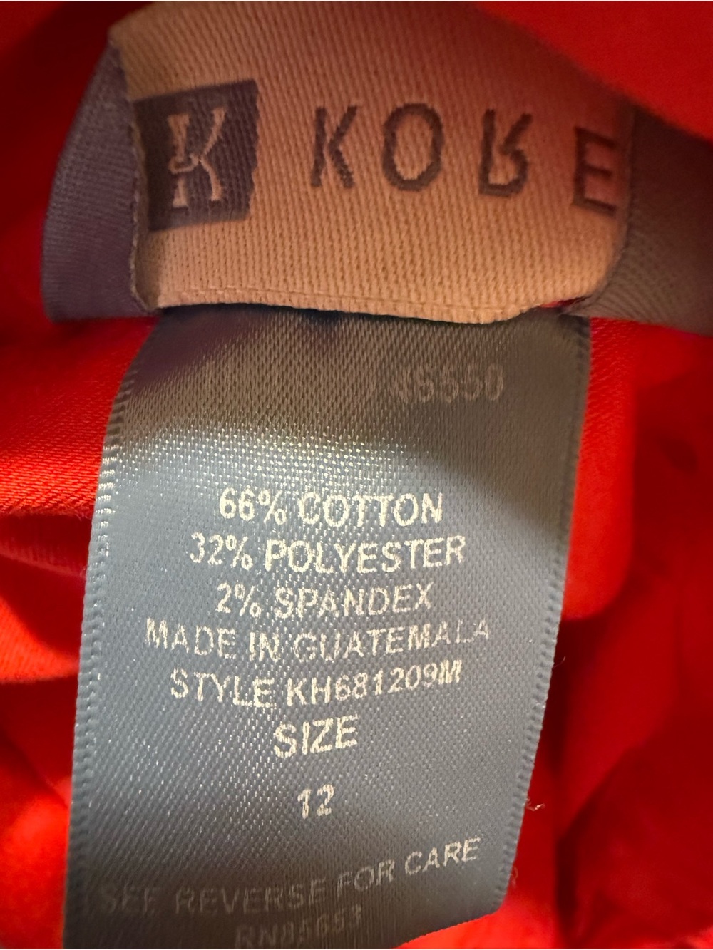 Koret Bright Red Button Jacket/Shacket - Picture 5 of 5